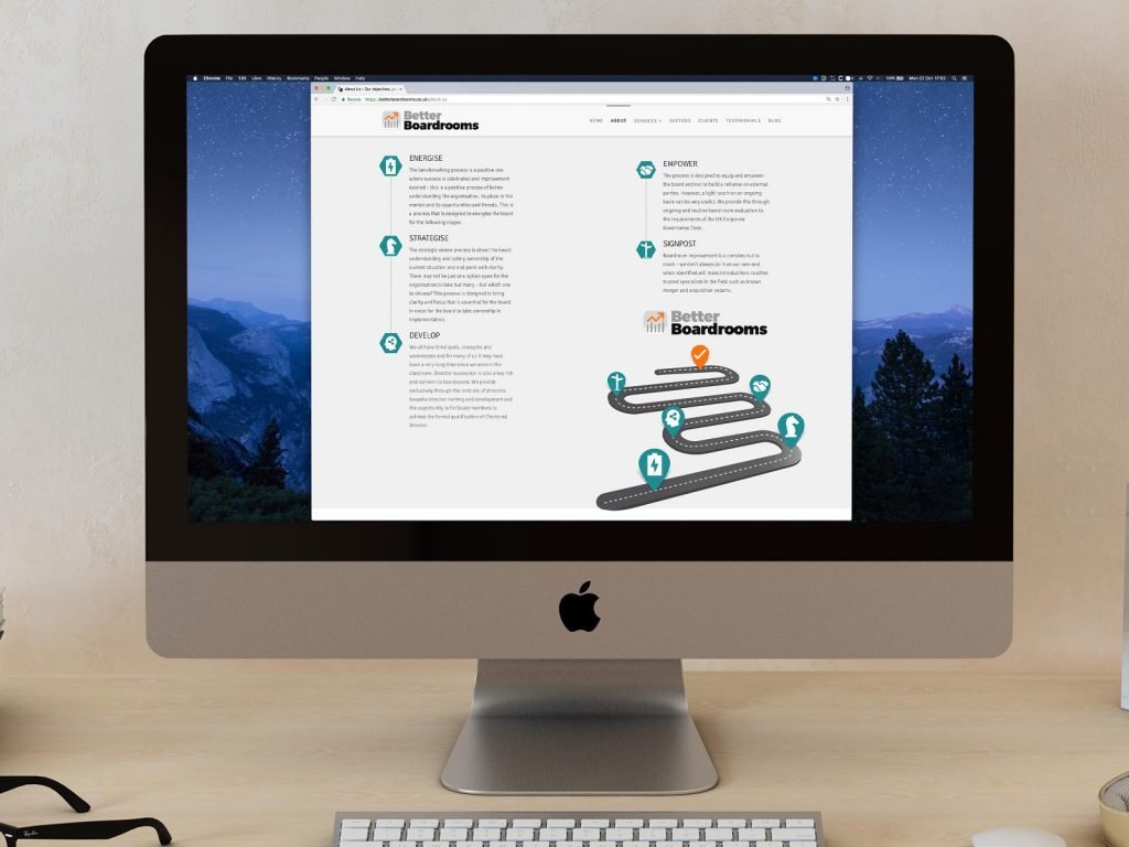 Better Boardrooms website design