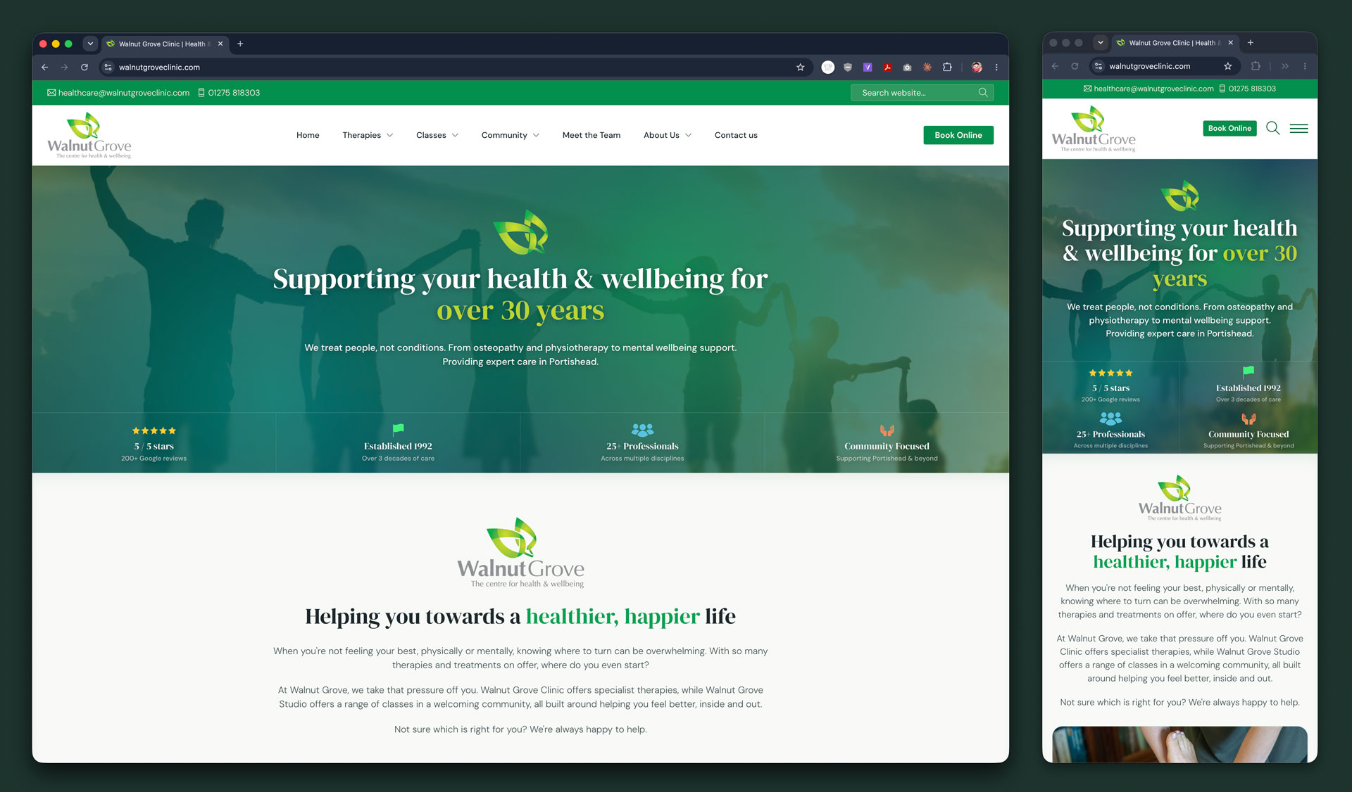 Walnut Grove Clinic Website