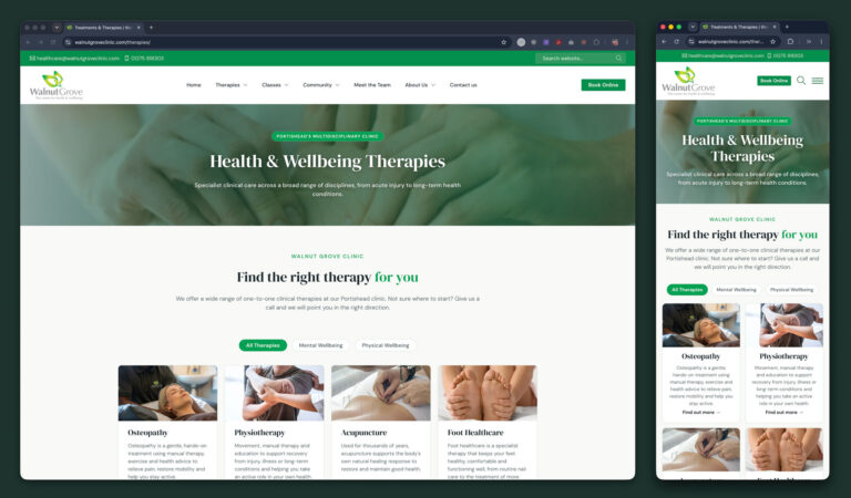 Walnut Grove Clinic Website