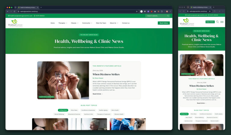 Walnut Grove Clinic Website