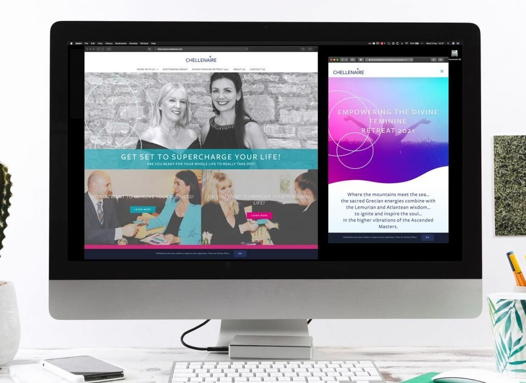 Chellenaire website design