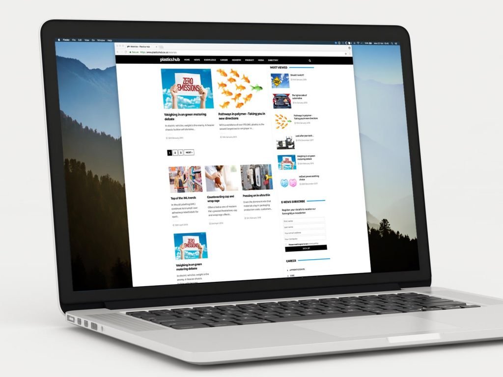 Plastics Hub website design
