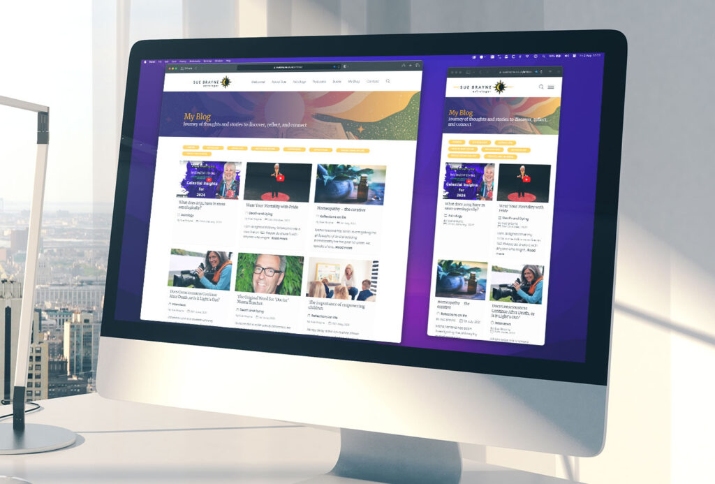 Sue Brayne Astrologer website design