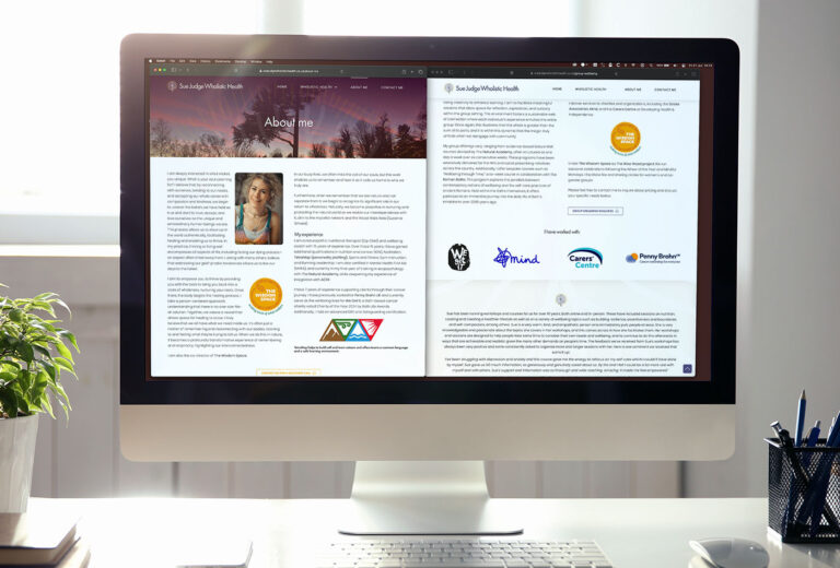 Sue Judge Wholistic Health Website