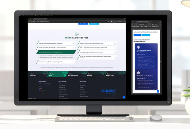Sultas Auto Specialists Website