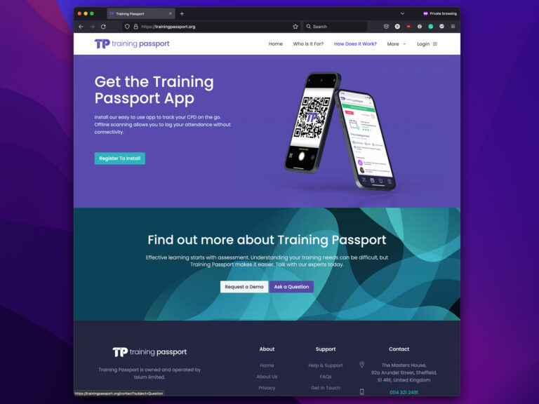 Training Passport App