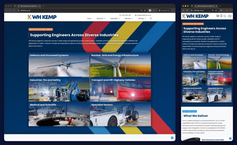 WH Kemp Electrics Website 2026